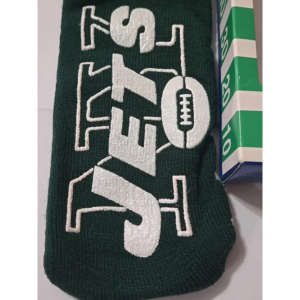 Rare 1998 New York Jets Slipper Socks  Deadstock NWT  Footwear Inc NFL Deadstock